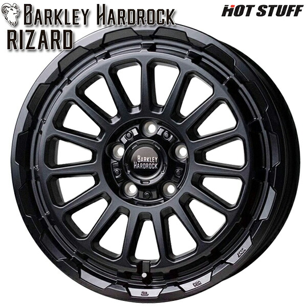 楽天市場】HOTSTUFF バークレイ ハードロック ローガン 17×7.0J 5H