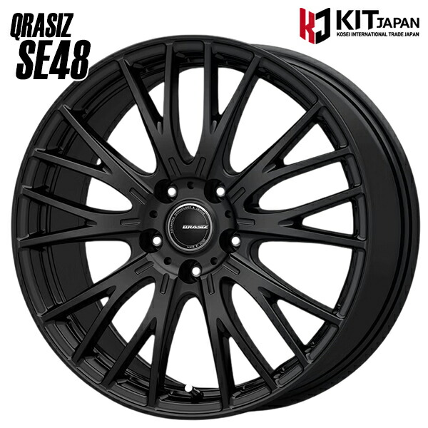 楽天市場】KOSEI クレイシズ SE48 マットブラック 18インチ 5H114.3 7J