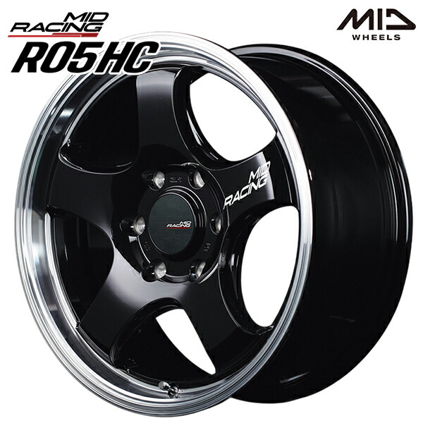 楽天市場】18インチ 8.0J 6H139.7 +38 MID RMP レーシング R05HC
