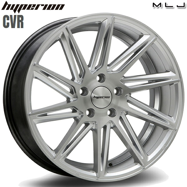 19インチ 9.0J 5H114.3 +40 MLJ ハイペリオン CVR ハイパーシルバー/ブラッシュド アルミホイール単品 4本（1台分） 送料無料 ｜格安タイヤホイールジャストパーツ