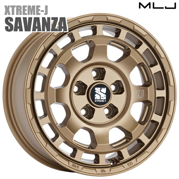 MLJ エクストリームJ SAVANZA サイズ：16インチ 7.0J HOLE/PCD：5H 114.3 インセット：35 カラー：マットブロンズ（BR） アルミホイール単品 4本（1台分）送料無料 53,880円