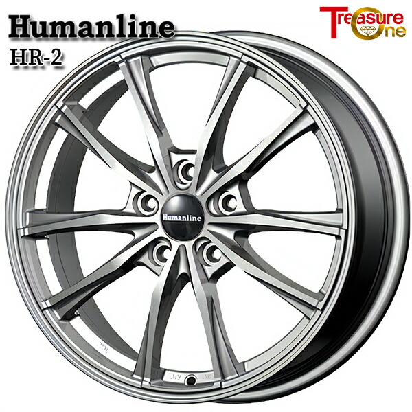 楽天市場】17インチ 7.0J 5H114.3 +48 トレジャーワン ヒューマン