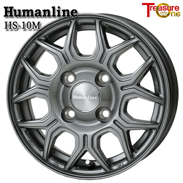 楽天市場】12インチ 4H100 4J 4J+42 4穴 ヒューマンライン HS-10M