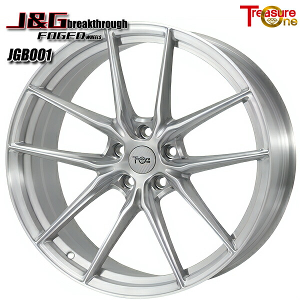 18インチ 7.5J 5H112 5～36 トレジャーワン 鍛造 J&G ブレイクスルー JGB001 ブラッシュド アルミホイール単品 1本 4本以上送料無料 ■受注生産商品■