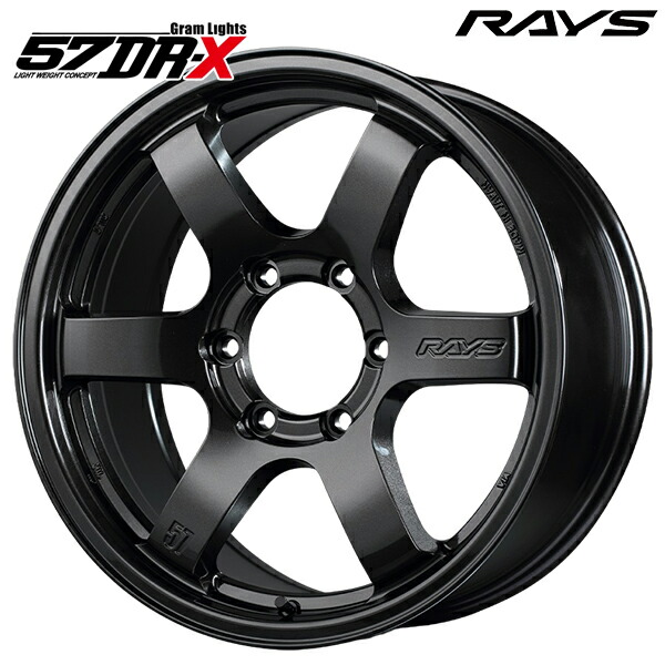 18インチ 8.5J 6H139.7 +52 RAYS レイズ グラムライツ 57DR-X AXZ（スーパーダークガンメタ） アルミホイール単品 1本 4本以上送料無料