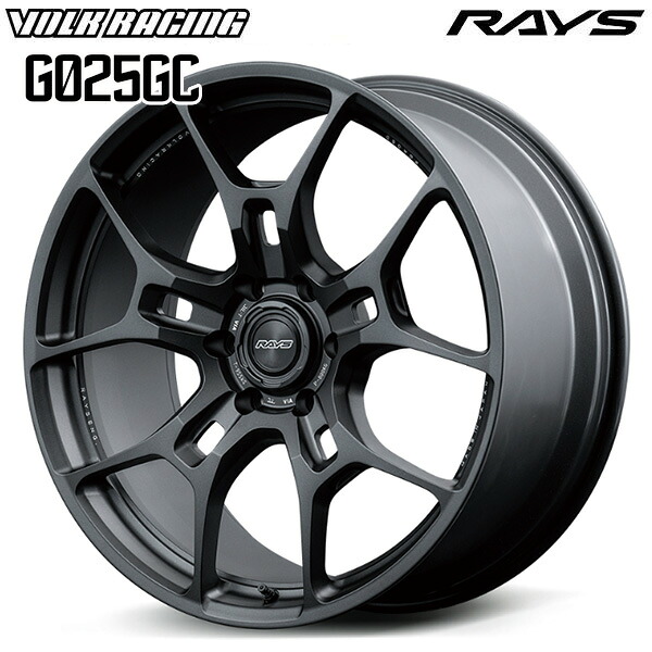 22インチ 9.0J 6H139.7 +20 RAYS ボルクレーシング G025GC BT（ブラストブラック2） アルミホイール単品 1本 4本以上送料無料