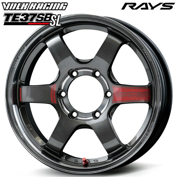 18インチ 8.5J 6H139.7 +22 RAYS ボルクレーシング TE37SB SL PG（プレスドグラファイト） アルミホイール単品 4本（1台分）送料無料