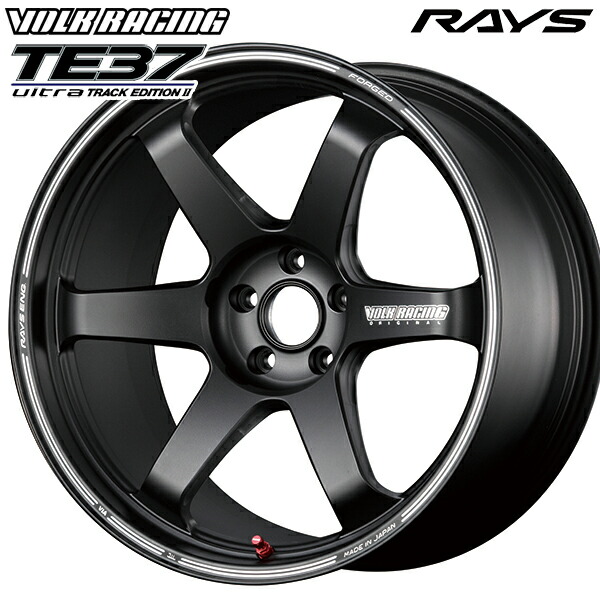19インチ 8.5J 5H114.3 +45 RAYS ボルクレーシング TE37 ウルトラ トラックエディション2 ブラストブラック(BC) アルミホイール単品 1本 4本以上送料無料 |格安タイヤホイールジャストパーツ