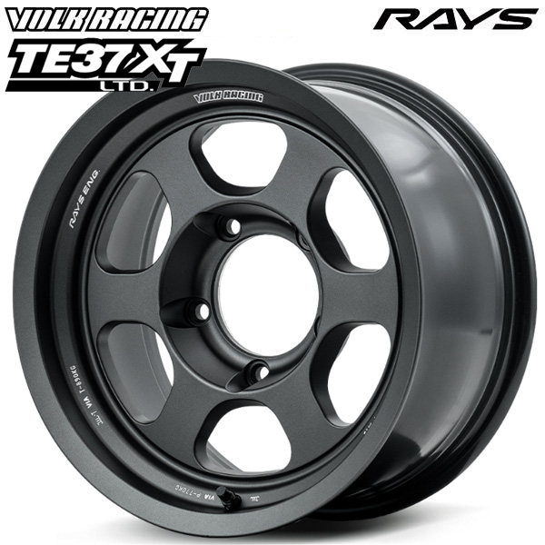 16インチ 8.0J 5H150 ±0 RAYS ボルクレーシング TE37XT LTD MT（マットガンブラック） アルミホイール単品 1本 4本以上送料無料