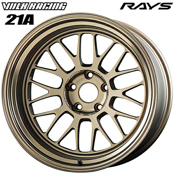 18インチ 11.0J 5H114.3 -10 RAYS ボルクレーシング 21A ブロンズ(アルマイト)(BR) アルミホイール単品 1本 4本以上送料無料