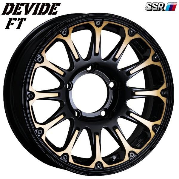 16インチ 5.5J 5H139.7 +22 SSR ディバイド FT ディープゴールド アルミホイール単品 1本 4本以上送料無料 |格安タイヤホイールジャストパーツ