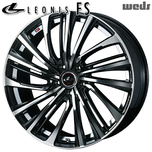 18インチ 8.0J 5H114.3 +42 Weds レオニス FS PBMC （パールブラック ミラーカット） アルミホイール単品 4本（1台分） 送料無料