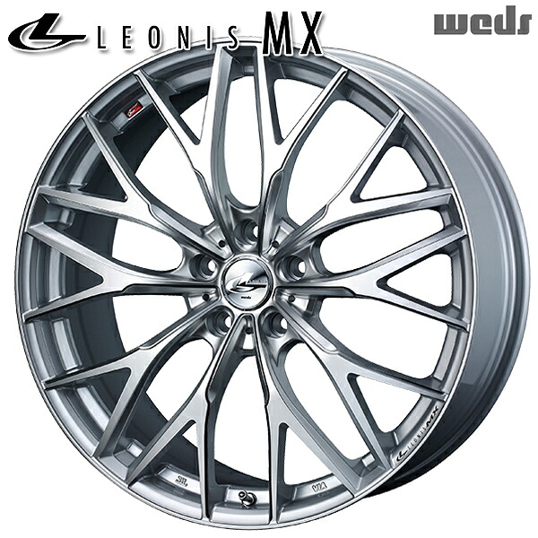 21インチ 8.5J 5H114.3 +38 Weds レオニス MX HSIII/SC (ハイパーシルバーIII/SCマシニング) アルミホイール単品 4本(1台分) 送料無料 |格安タイヤホイールジャストパーツ