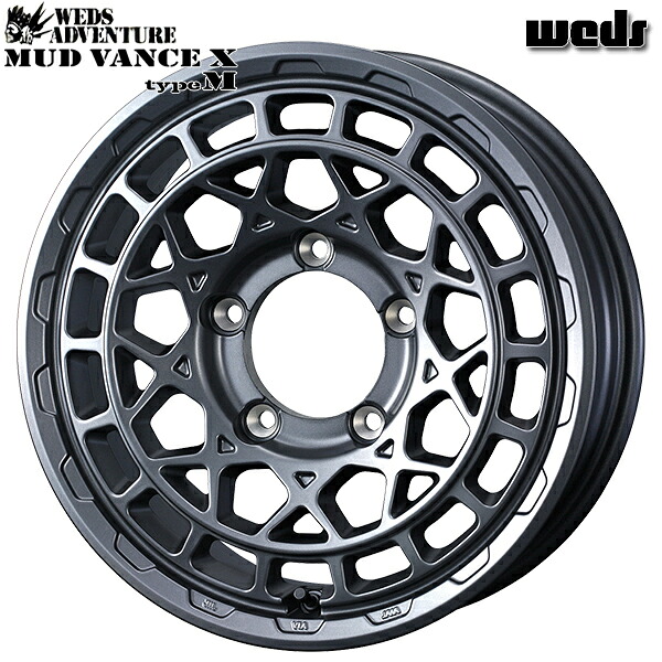 16インチ 5.5J 5H139.7 +22 Weds ウェッズ マッドヴァンスX タイプM マットガンメタ アルミホイール単品 1本 4本以上送料無料 |格安タイヤホイールジャストパーツ