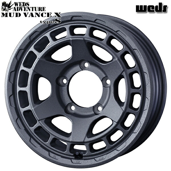 16インチ 5.5J 5H139.7 +22 Weds ウェッズ マッドヴァンスX タイプS フリントグレー アルミホイール単品 1本 4本以上送料無料 |格安タイヤホイールジャストパーツ