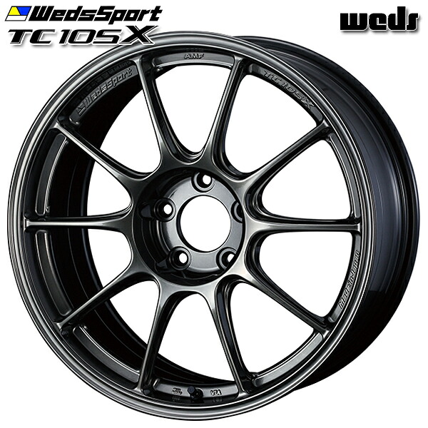 18インチ 9.0J 5H120 +45 Weds ウェッズスポーツ TC105X EJ-TITAN アルミホイール単品 1本 4本以上送料無料