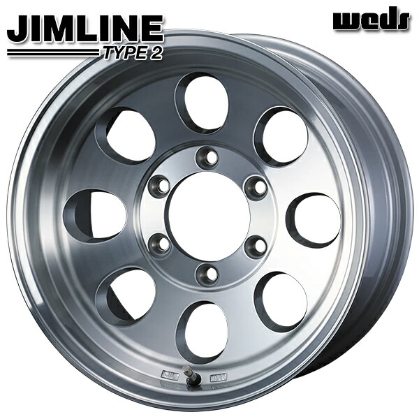 16インチ 8.0J 6H139.7 +28 Weds ウェッズ ジムライン タイプ2 ポリッシュ アルミホイール単品 1本 4本以上送料無料 個人宅発送不可 19,774円