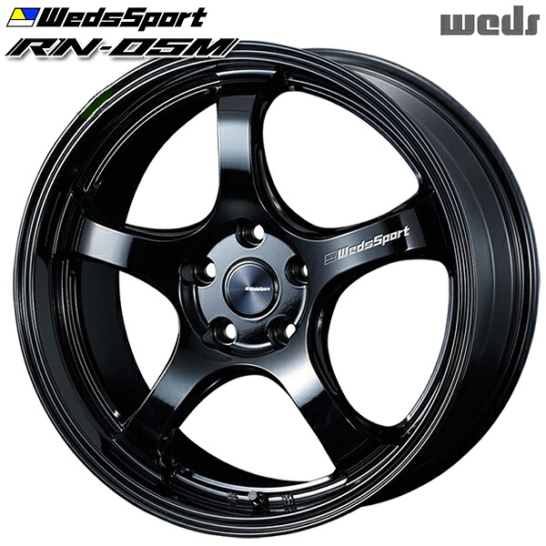 19インチ 10.5J 5H114.3 +32 Weds ウェッズスポーツ RN05M GLOSS BLACK（グロスブラック） アルミホイール単品 1本 4本以上送料無料
