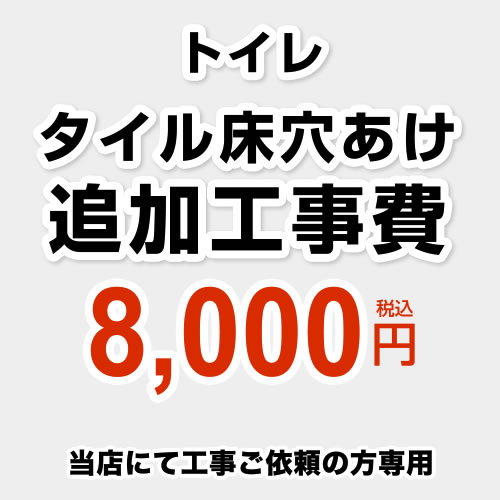 [CONSTRUCTION-TOILET-TILE] 当店一風変わった 工事費 加えること工事費 瓦床穴あけ 室内用便器一台、雄捩子10本まで 専用物の具による穴あけ 【貨物輸送無料】
