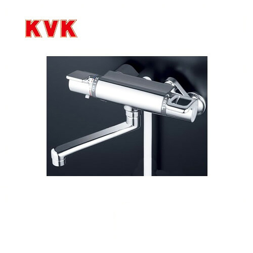 [KF880TS2] KVK 浴室水栓 シャワー水栓 サーモスタットシャワー金具（壁付きタイプ） フルメッキワンストップシャワーヘッド付 メタリックホース1.6m 逆止弁 快適節水シャワー 蛇口 【送料無料】 壁付タイプ おしゃれ