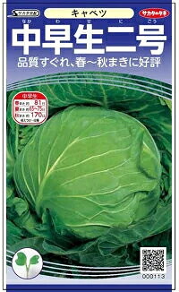 中早生二号 ペレット5千粒 キャベツ【サカタ 種 たね タネ】【通常5倍 5のつく日はポイント10倍】
