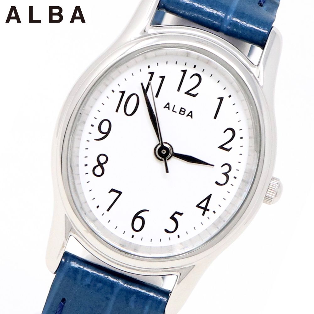 セイコー アルバ レディース 腕時計 AEGK438 皮革 ウォッチ クオーツ ブルー シルバー ALBA SEIKO 9,102円