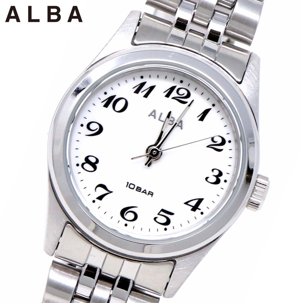 セイコー アルバ レディース ウオッチ AEGK429 ご覧なさる 水晶 しろがね色 ALBA SEIKO