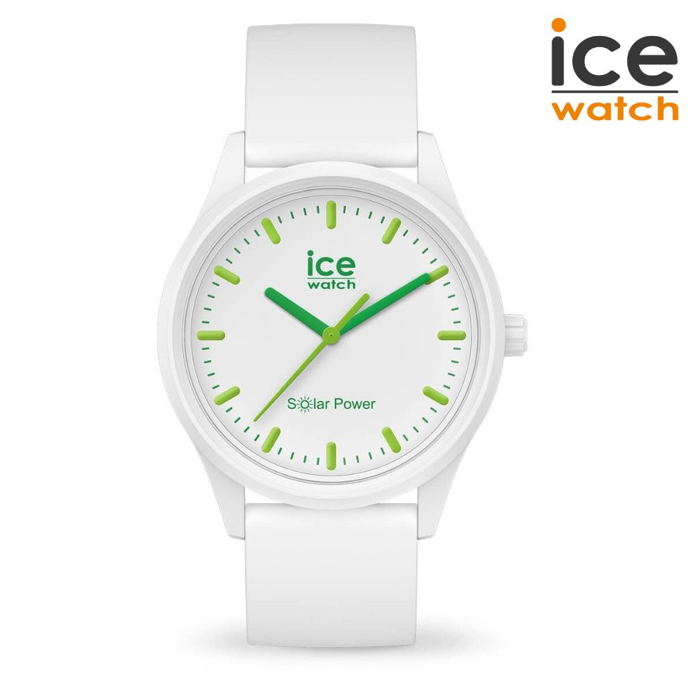 【最大2000円OFFクーポン配布】 【ポーダブルファン付】 アイスウォッチ ソーラー 腕 時計 017762 ice solar power レディース メンズ 日本正規代理店 アイス ウォッチ 人気 ホワイト グリーン