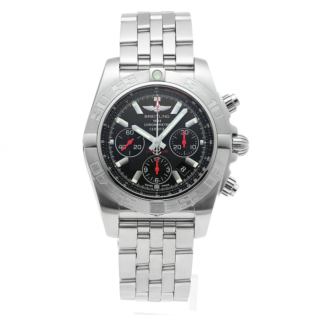【中古】ブライトリング CHRONOMAT 腕時計 BREITLING AB011110/BA50 ブラック ブランド 時計