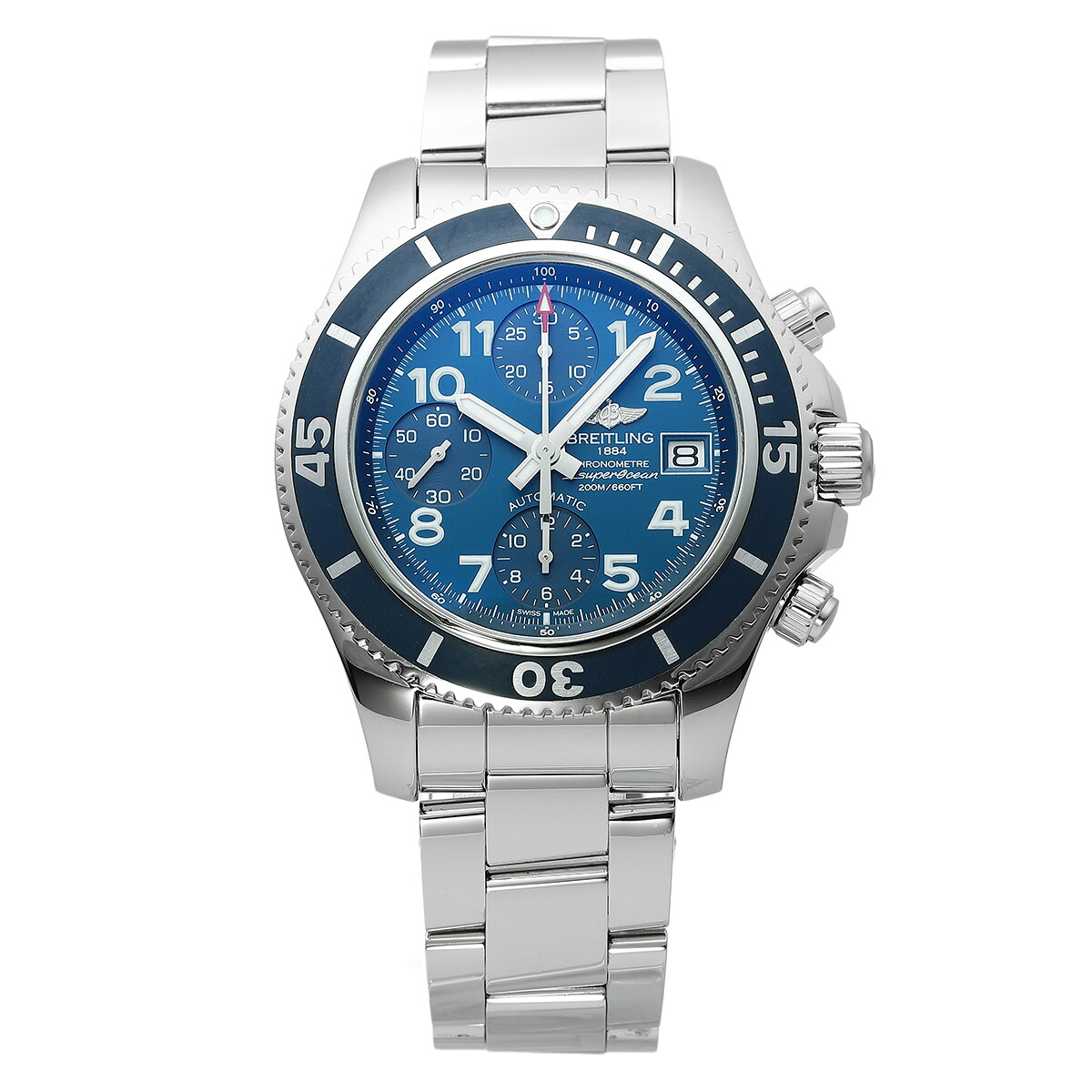【中古】ブライトリング スーパーオーシャン クロノグラフ 42 腕時計 BREITLING A13311D1/C936/161A ブルー ブランド 時計