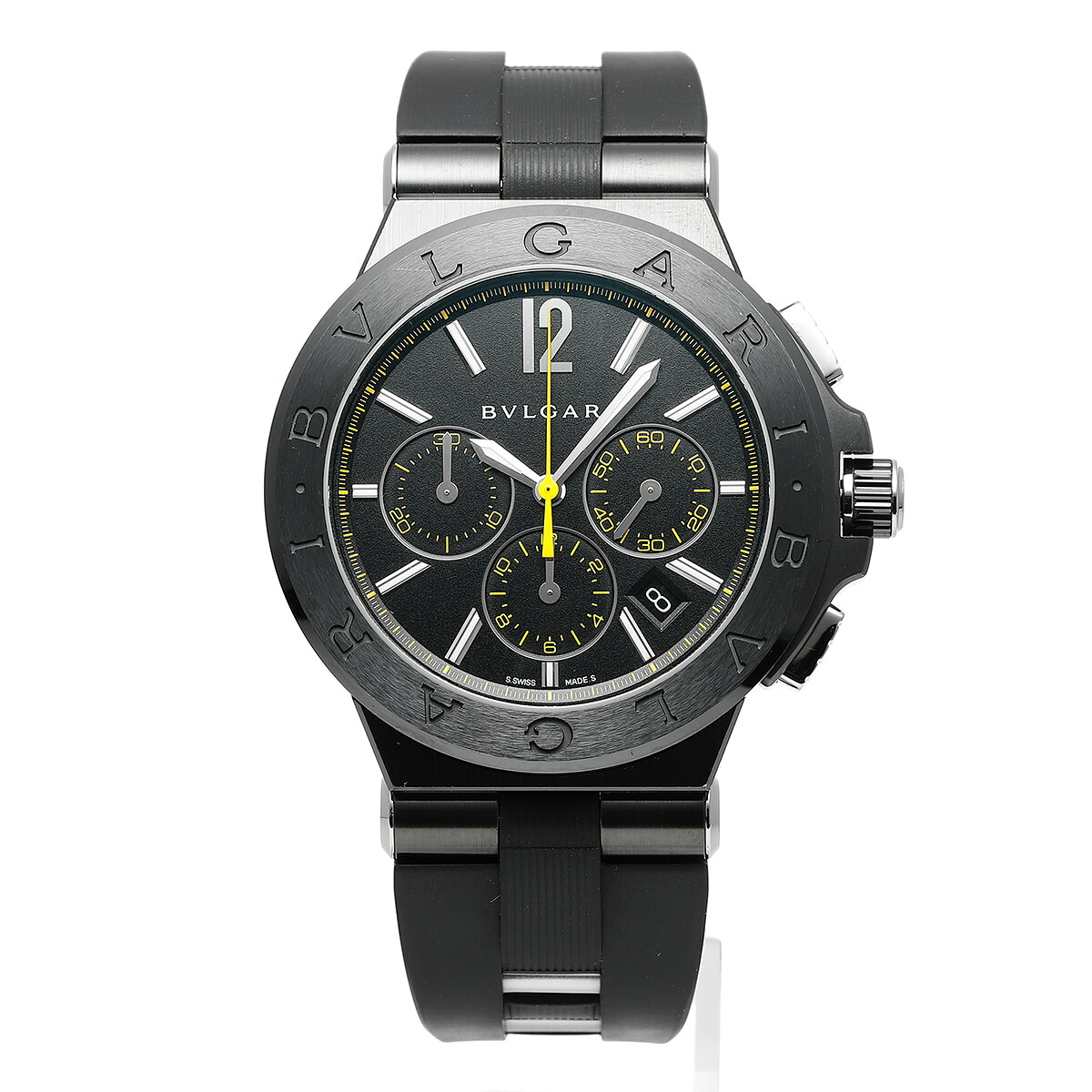 【中古】ブルガリ DIAGONO 腕時計 BULGARI DG42BSCCH ブラック ブランド 時計