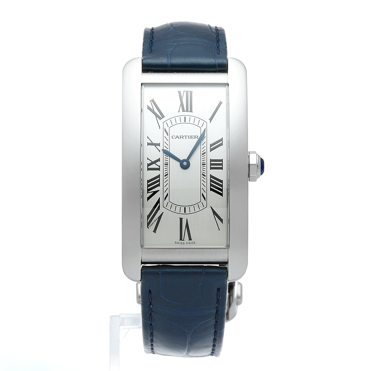 【中古】カルティエ タンク・アメリケーヌ 腕時計 Cartier WSTA0083 シルバー ブランド 時計|ハタ貴金属
