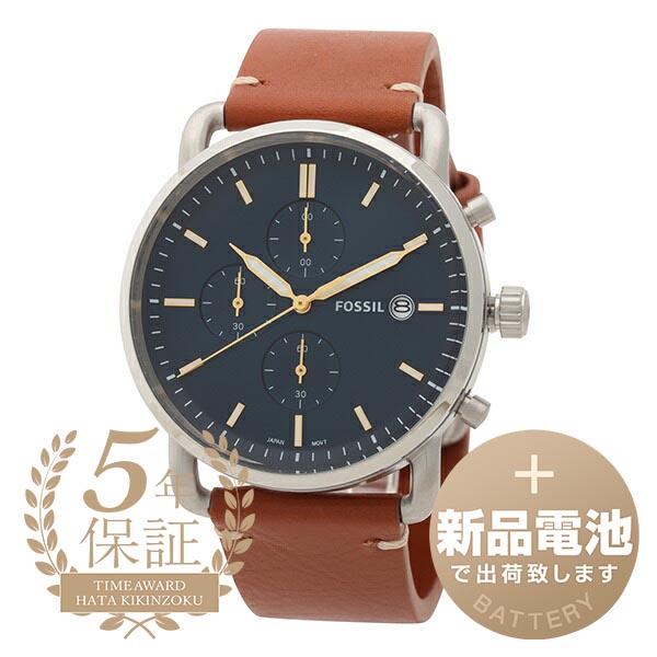 【楽天市場】【新品電池で安心出荷】 フォッシル コミューター 腕時計 FOSSIL THE COMMUTER FS5401 ブルー メンズ ...