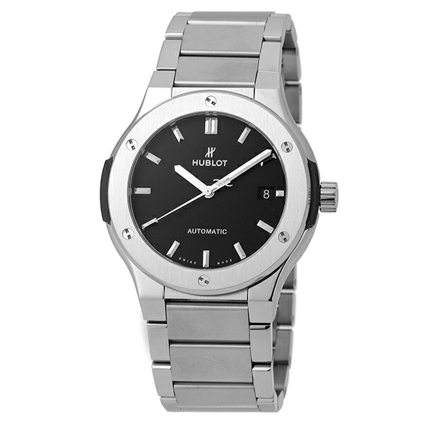 ウブロ クラシックフュージョン チタニウム ブレスレット 腕時計 HUBLOT 510.NX.1170.NX ブラック ブランド 時計|ハタ貴金属