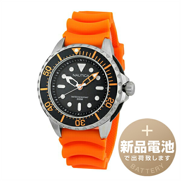 【新品電池で安心出荷】 ノーティカ ウォッチ 腕時計 NAUTICA NMX650 A18633G ブラック メンズ ブランド 時計 新品 正規品
