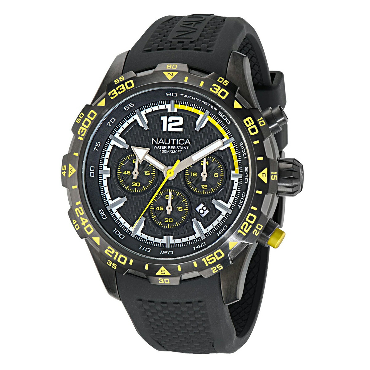 ノーティカ エヌエスティ&mdash; 腕時計 NAUTICA NAPNSS403 ブラック ブランド 時計 新品電池で安心出荷｜ハタ貴金属
