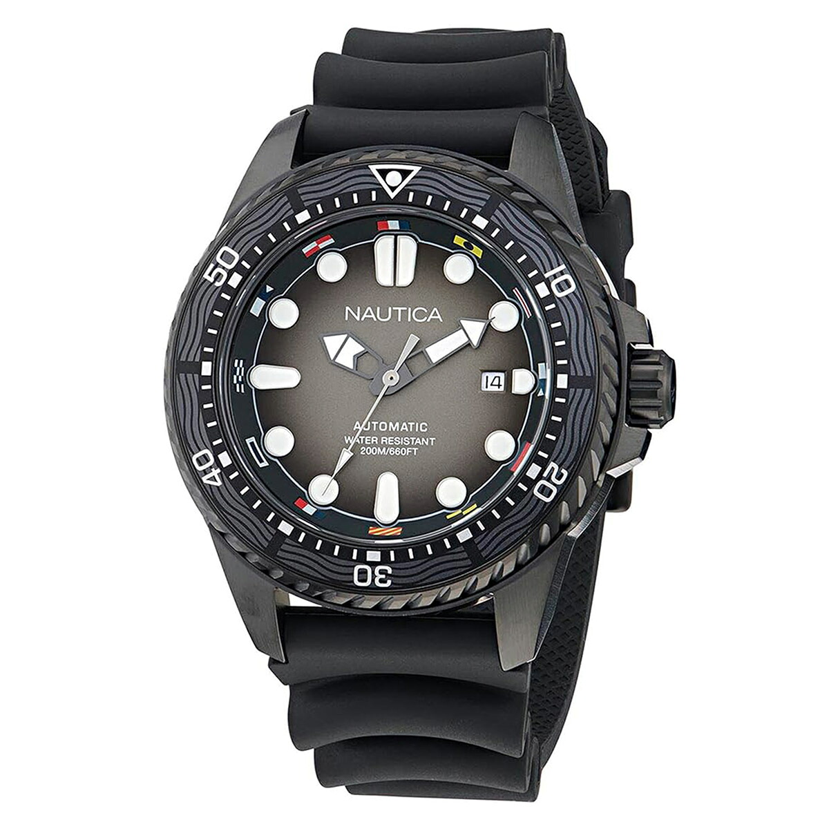 ノーティカ エヌチーティー シーダイブ 腕時計 NAUTICA NAPSDF505 ブラック/ホワイト ブランド 時計 27,300円