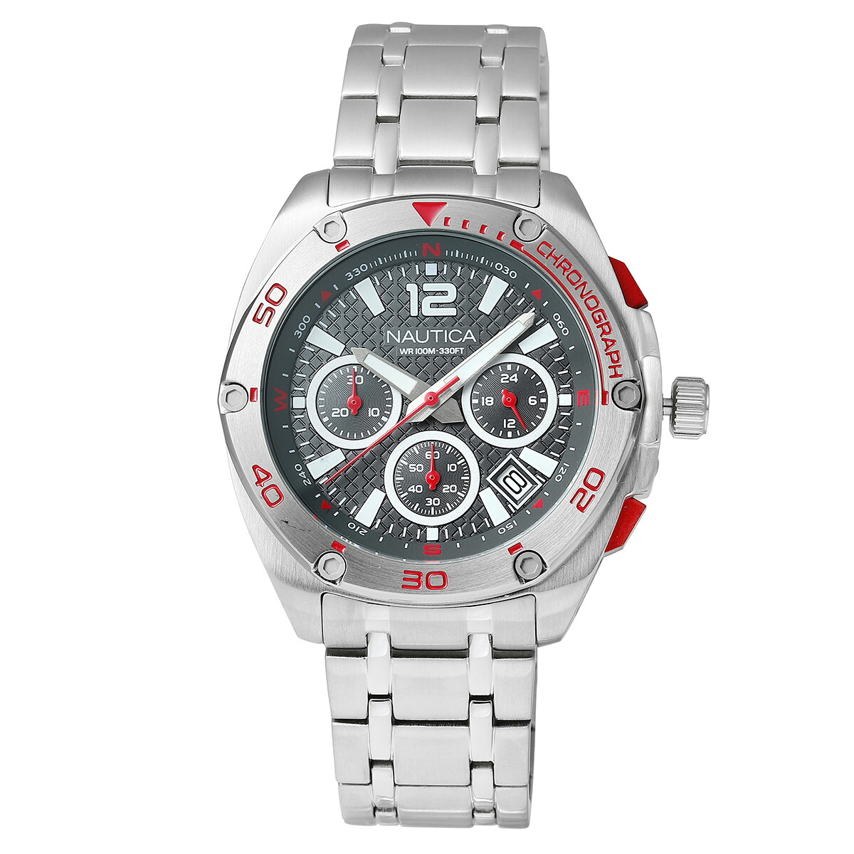 ノーティカ ティンキャンベイ 腕時計 NAUTICA NAPTCS302 グレー ブランド 時計 新品電池で安心出荷|ハタ貴金属