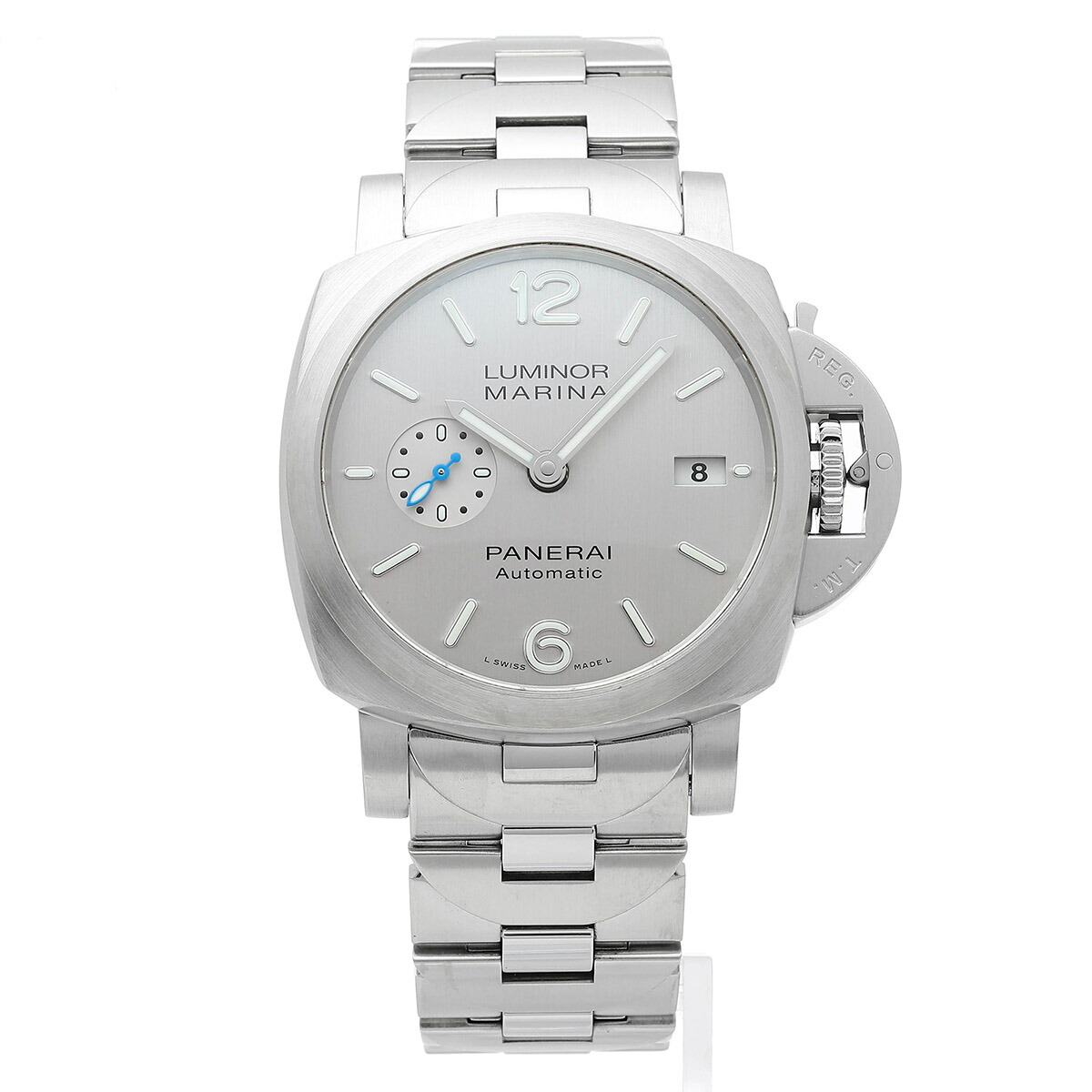 【中古】パネライ LUMINOR MARINA 1950 3 DAYS AUTOMATIC 腕時計 PANERAI PAM00977 グレー ブランド 時計