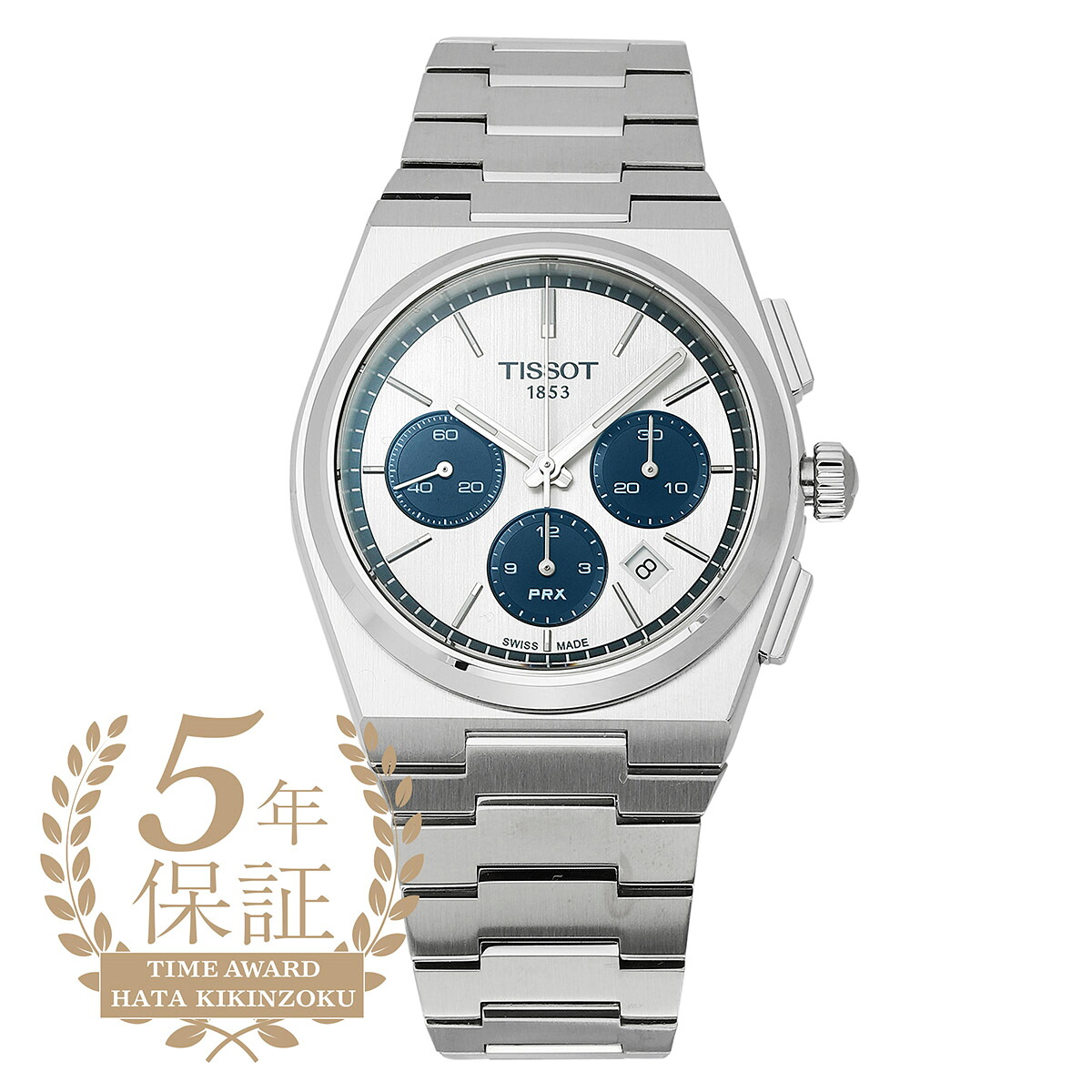 ティソ ピーアールエックス オートマティック クロノグラフ ウオッチ TISSOT PRX AUTOMATIC CHRONOGRAPH T137.427.11.011.01 白いこと メンズ  ブランド名 時辰儀 新品
