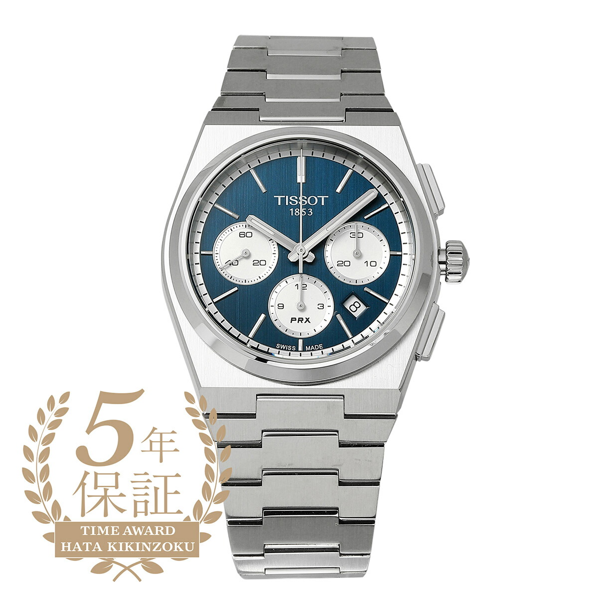 ティソ ピーアールエックス オートマティック クロノグラフ ウォッチ TISSOT PRX AUTOMATIC CHRONOGRAPH T137.427.11.041.00 青色 メンズ  ブランド名 時辰儀 新品