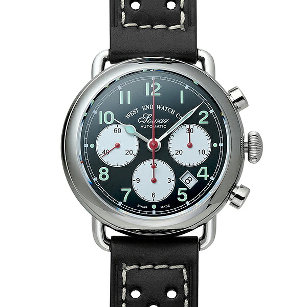 ウエストエンド ソワール モノクロームグラフ 腕時計 WESTEND SOWAR MONOCHROMEGRAPH WE.SM.42.BK L ブラック メンズ ブランド 時計 新品 正規品