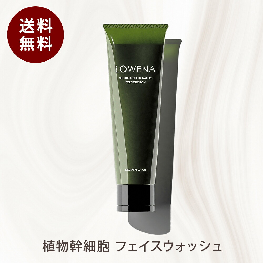 ロウェナ エレメンタルウォッシュ 洗顔料 フェイスウォッシュ 【送料無料 沖縄・離島除く】 チューブ 泡 濃密泡 ヒアルロン酸 セラミド グリチルリチン酸 植物 幹細胞 スキンケア エイジングケア 美容 ヒアルロン酸 基礎化粧品