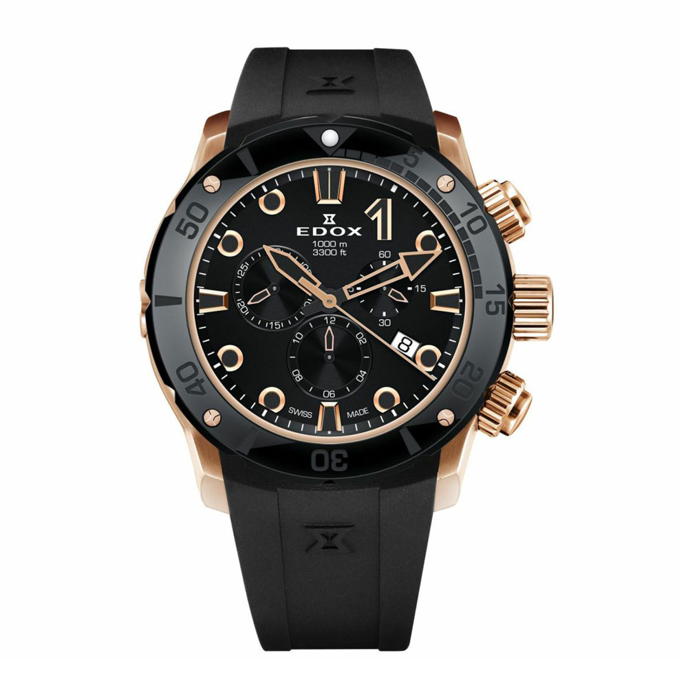 【20日限定 抽選で100%ポイントバック】エドックス EDOX クロノオフショア1 クロノグラフ 10242-TINR-NIR【国内正規品】