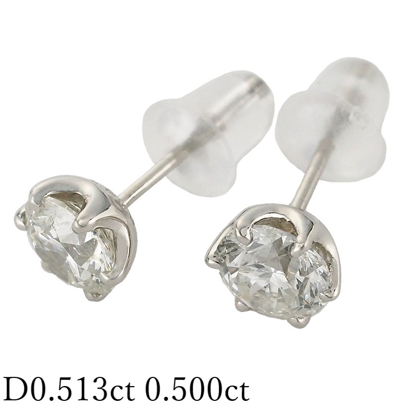 楽天市場】ダイヤモンド ピアス トリリアントカットダイヤモンド0.432