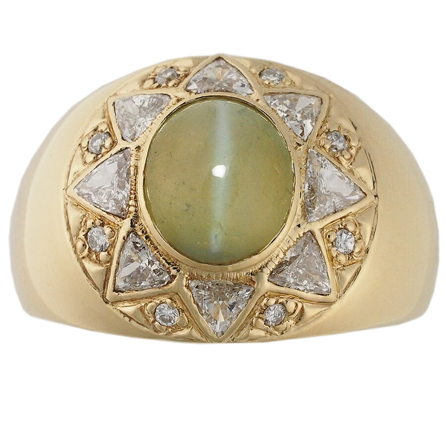 楽天市場】リング パロットクリソベリル 計2.30ct 14号 18金イエロー