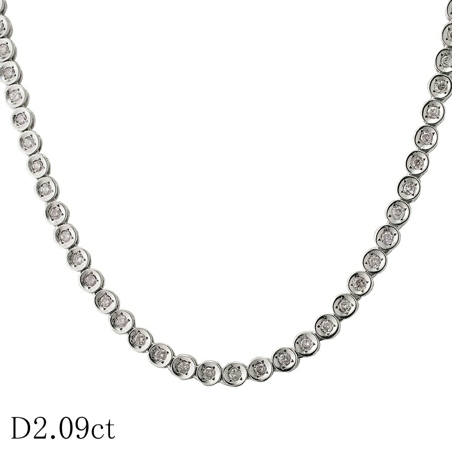 楽天市場】ミキモト テニスネックレス ダイヤモンド ネックレス K18