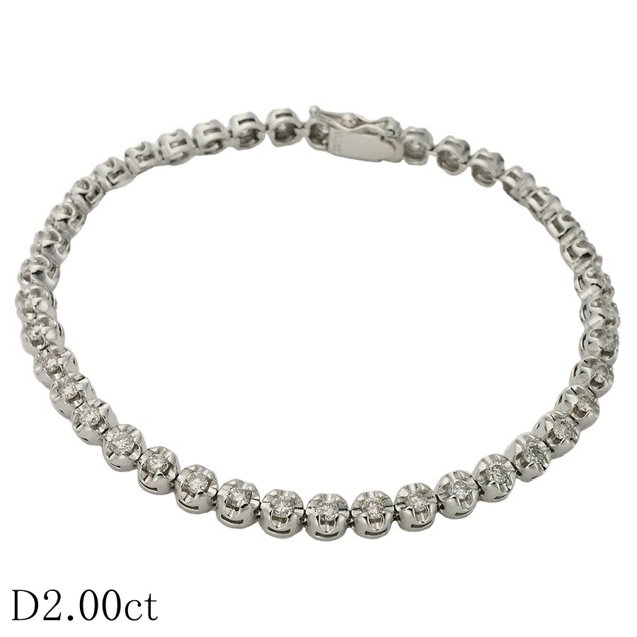 楽天市場】【緑屋質屋】ラザール ダイヤモンド ダイヤテニス