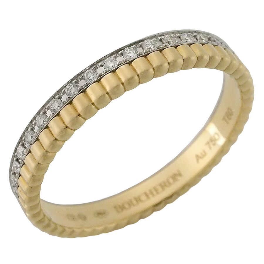 美品☆BOUCHERON ブシュロン キャトルラディアントハーフ 51 YG QUATRE RADIANT EDITION キャトル ラディアント | ホワイトゴールド