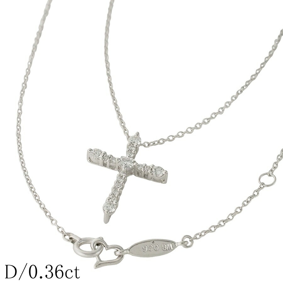 AHKAH デュークロスネックレス　ホワイトゴールド 楽天市場】アーカー デュークロス 11P・ダイヤモンド ネックレス